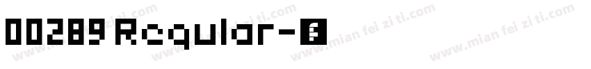 00289 Regular字体转换